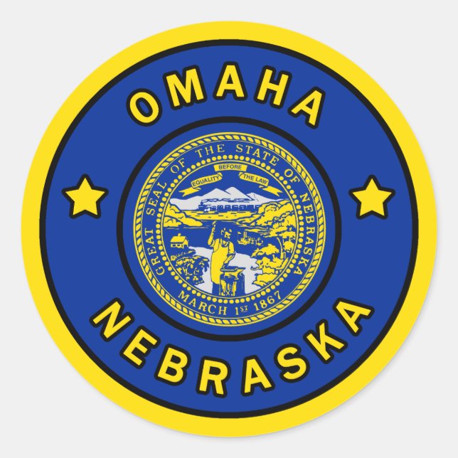 Adesivo Omaha Nebraska (Frente)