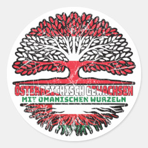 Adesivo Oman Omanisch Österreichisch Österreich Baum