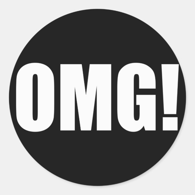 Adesivo OMG! (escura) (Frente)