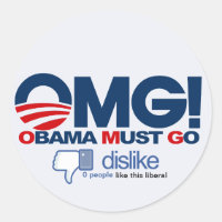 OMG! Obama must Go - botão Dislike (Descurar)