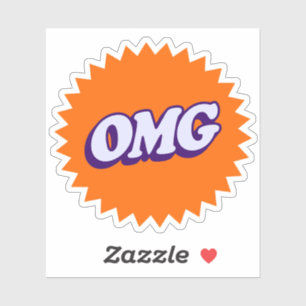 Adesivo OMG Sticker - Gráfico Negrito e Divertido
