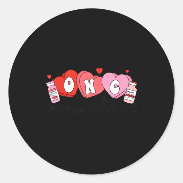 Adesivo Oncology Nurse Fight Cancer Nurse Valentine Onc De (Frente)