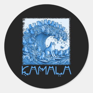 Adesivo Onda Blue Cats Para Kamala 2024