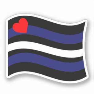 ADESIVO ONDA DE BANDEIRA DE COURO