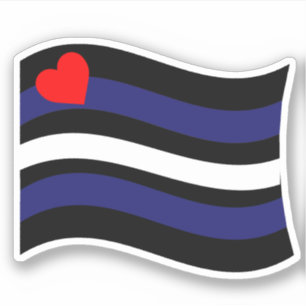 ADESIVO ONDA DE BANDEIRA DE COURO