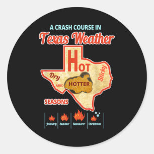 Adesivo onda de calor no verão no Texas