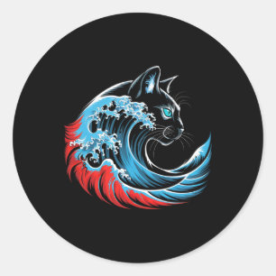 Adesivo Onda De Gato Azul Para Kamala 47 Mulheres De Gato 