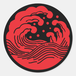 Adesivo Onda de repouso da família japonesa