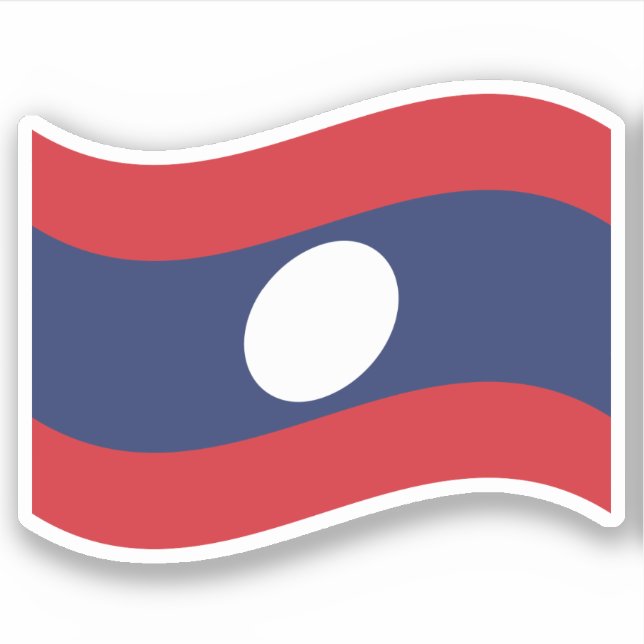 Adesivo Onda de Sinalizador Laos (Frente)