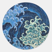 Onda Feminina Hokusai Vintage Oceano