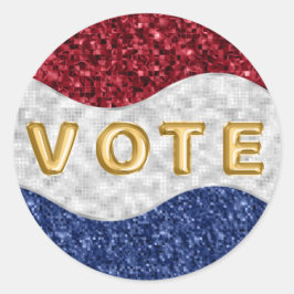 Adesivo Onda Mosaico Patriótico Vota