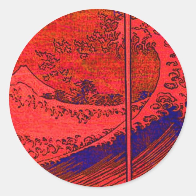 Adesivo onda vermelha (Frente)