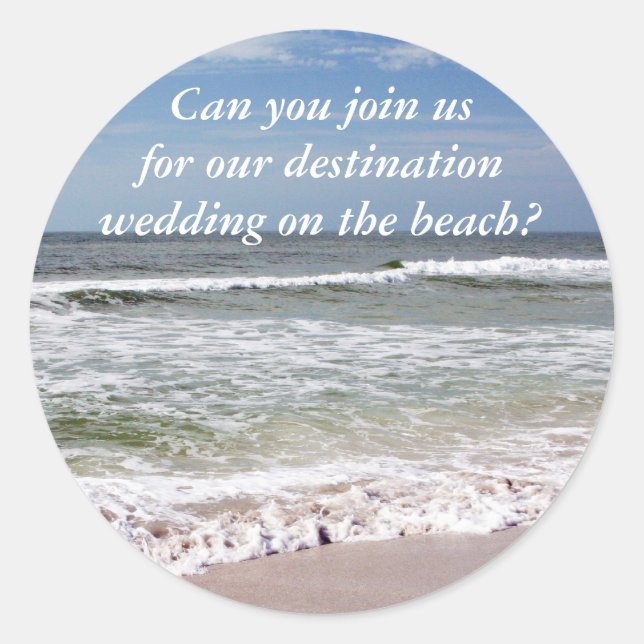 Adesivo Ondas caem na praia Sandy (Frente)