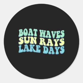 Adesivo Ondas de Barco Raios de Sol Dias de Lago Divertido
