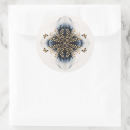 Adesivo Ondas De Inverno Com Casamento De Asas Ouros