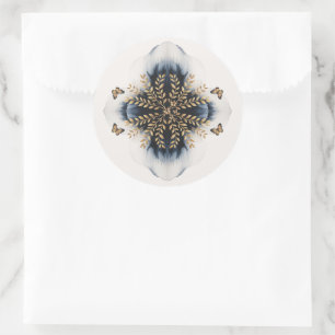 Adesivo Ondas De Inverno Com Casamento De Asas Ouros