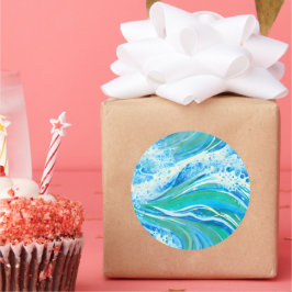 Adesivo Ondas marítimas azuis