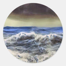 Adesivo Ondas selvagens no oceano - Sticker