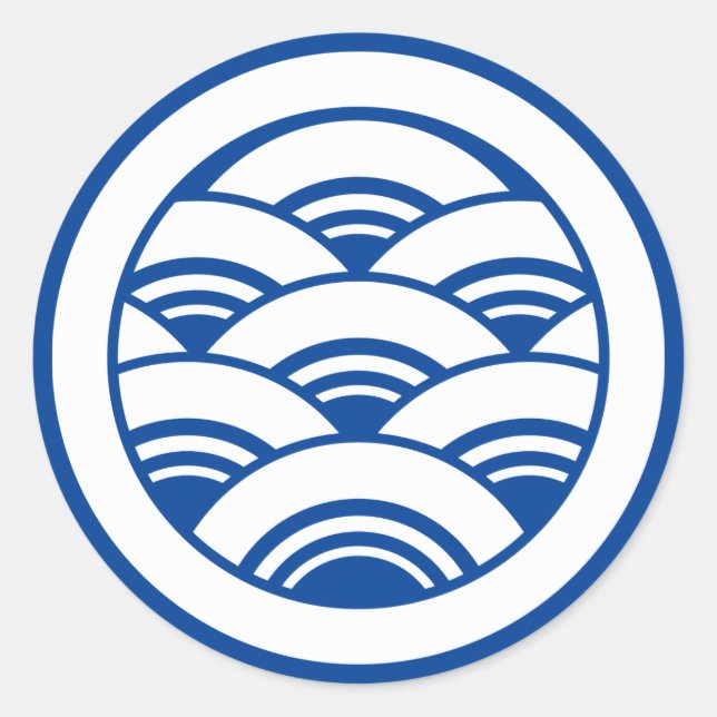 Adesivo Ondas sobrepostas em círculo (Frente)