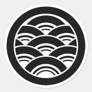 Adesivo Ondas sobrepostas em círculo