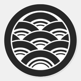 Adesivo Ondas sobrepostas em círculo