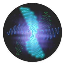 Ondas sonoras modernas e brilhantes