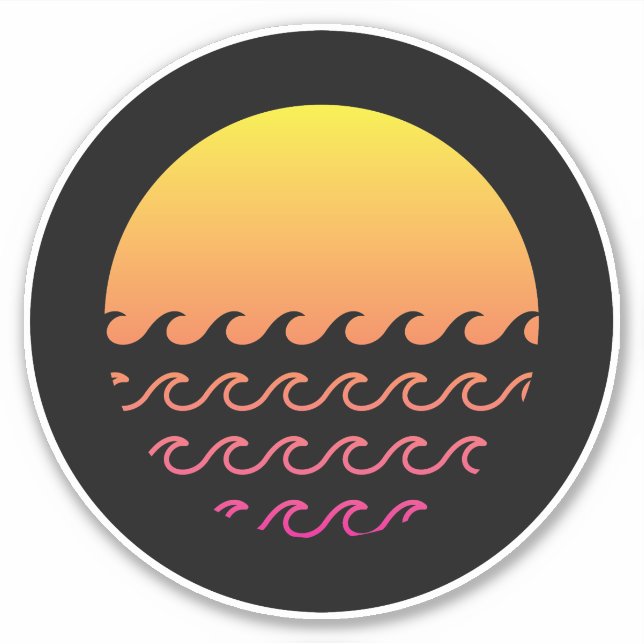 Adesivo Ondas Sunset (Frente)