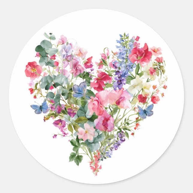 Adesivo Onde as Flores Silvestres Crescem | Obrigado (Frente)