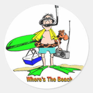 Adesivo Onde está a praia