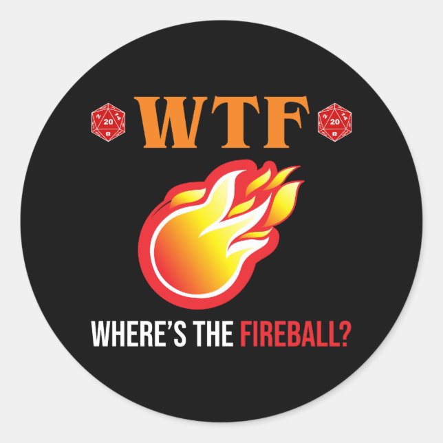 Adesivo Onde está o Fireball? (Frente)