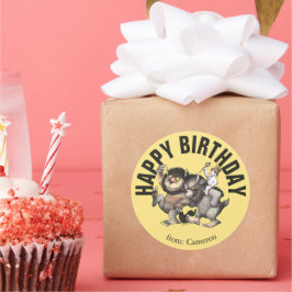 Adesivo Onde estão as coisas selvagens | Feliz Aniversário