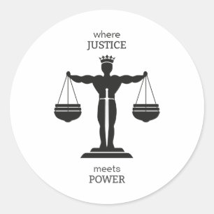 Adesivo Onde Justiça Conhece Poder, Procurador, Advogado,