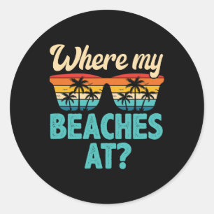 Adesivo Onde Minhas Praias Nas Férias De Verão De Praia Tr