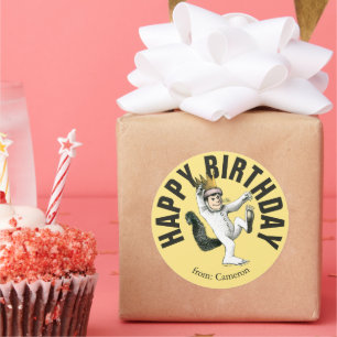 Adesivo Onde Vivem os Monstros Feliz Aniversário