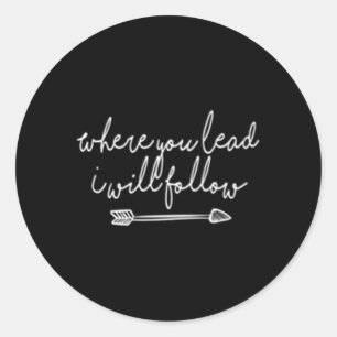 Adesivo Onde Você Liderar Eu Seguirei