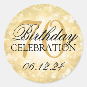 Adesivo Onderland de inverno, Dourada, com 70 de Elegante