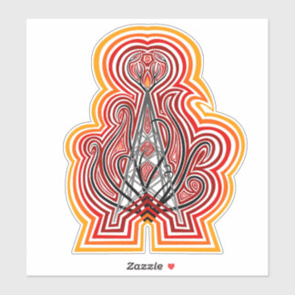 Adesivo Ondulações Gráficas da Torre de Rádio