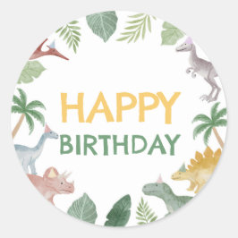 Adesivo One A Saurus Dinosaur Boy Square