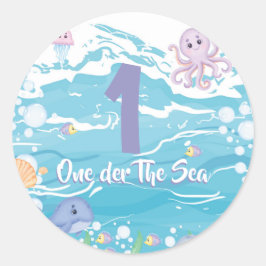 Adesivo One-der The Sea First Birthday Party 