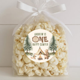 Adesivo One Happy Camper 1st Birthday Stickers