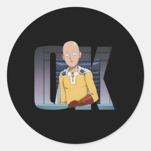 Adesivo One Punch Saitama Ok
