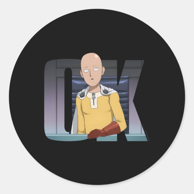 Adesivo One Punch Saitama Ok (Frente)