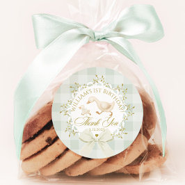 Adesivo One Silly Goose Gender neutral Sage Birthday