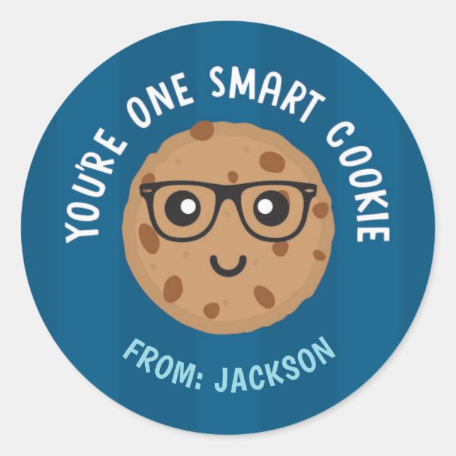 Adesivo One Smart Cookie Valentine's Day Sticker (Frente)