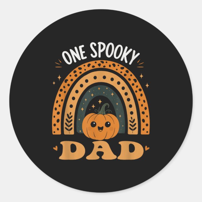 Adesivo One Soky Dad Dad Matching Family Halloween Costume (Frente)