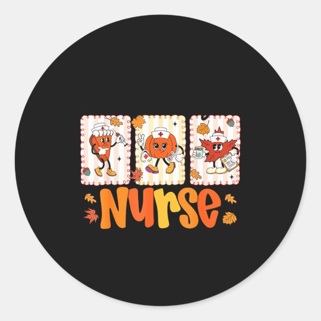 Adesivo One Thankful Nurse Thanksgiving Turkey Day Nurse G (Frente)
