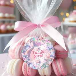 Adesivo Oneder The Sea Flower Glitter Mermaid Thank you