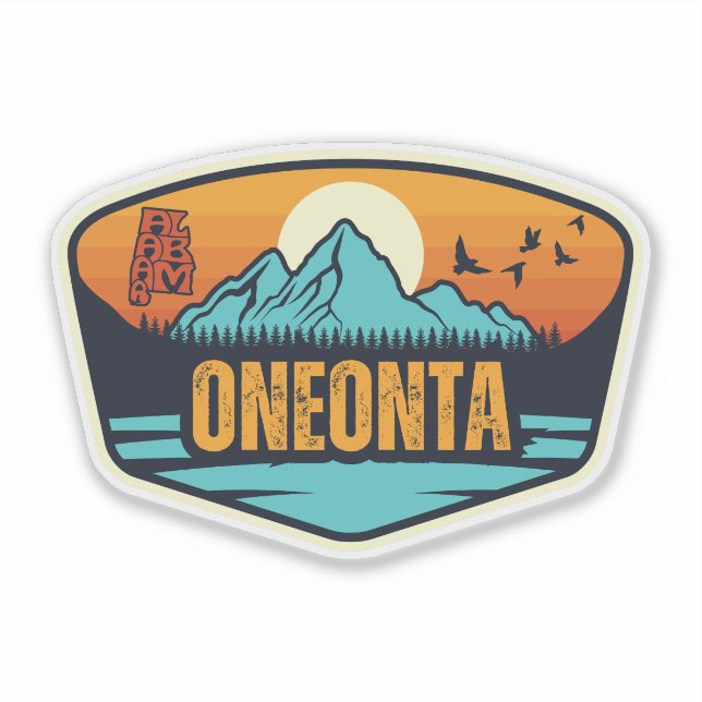 Adesivo Oneonta, Alabama (Frente)