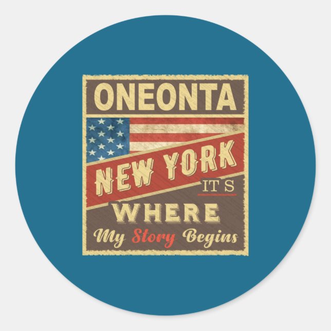 Adesivo Oneonta Ny Its Where My Story Begins _1  (Frente)