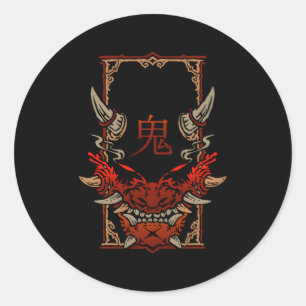 Adesivo Oni Hannya Ghost Japonês